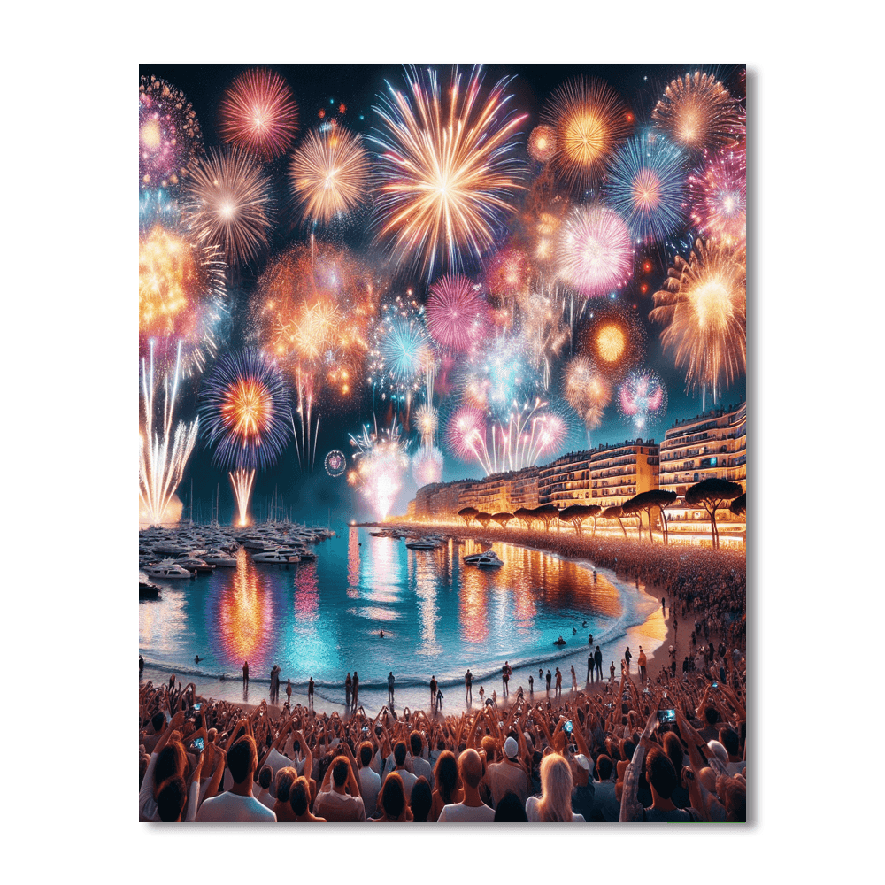 International Fireworks Competition - Cannes, France DIY Paint By Numbers