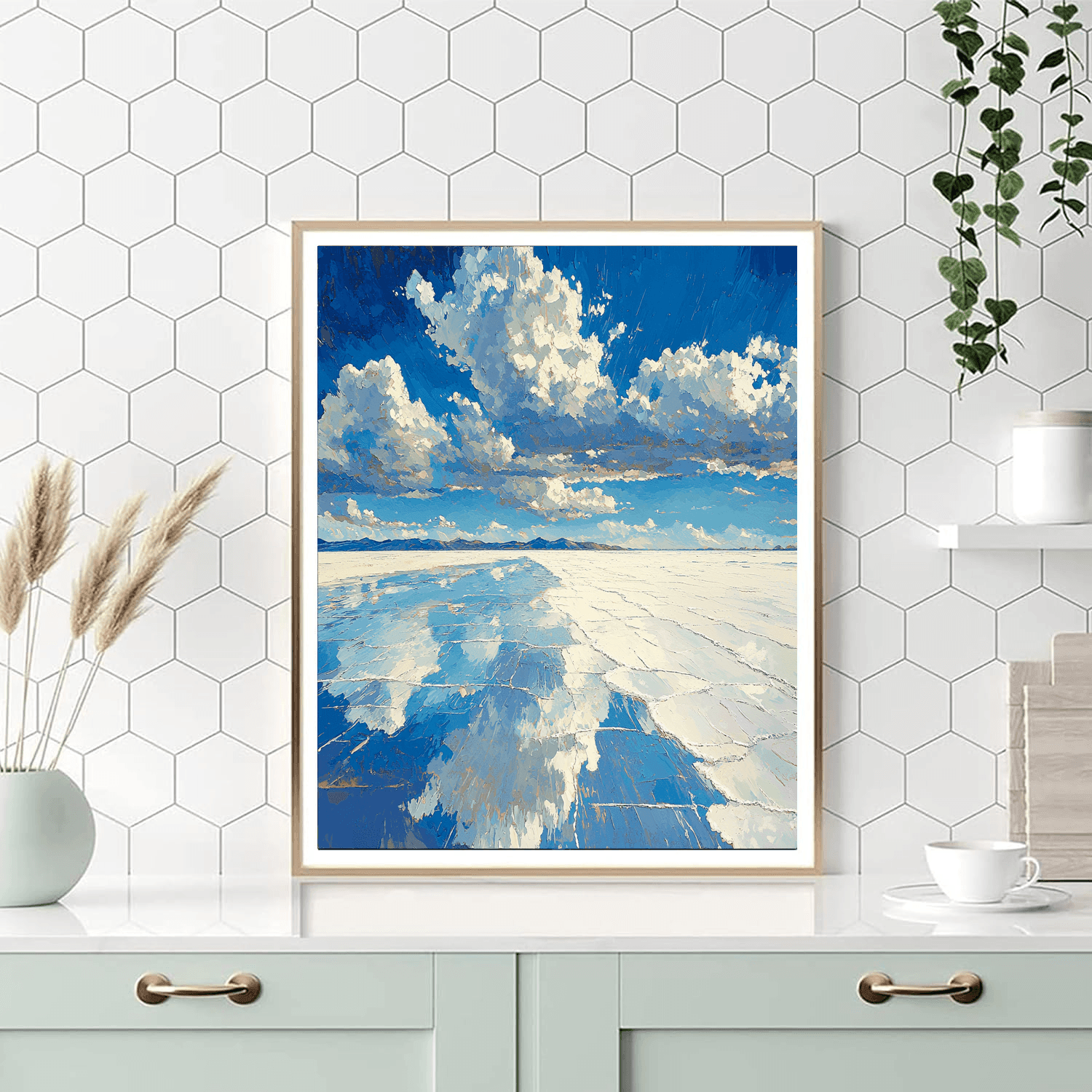 Salar De Uyuni, Bolivia Painting Number Kit