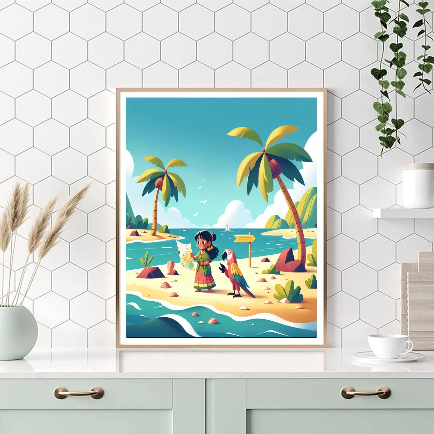 Magical Island Expedition Number Painting