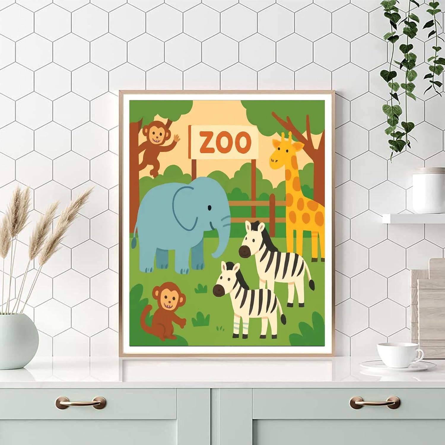 Zoo Animal Extravaganza Paint By Number