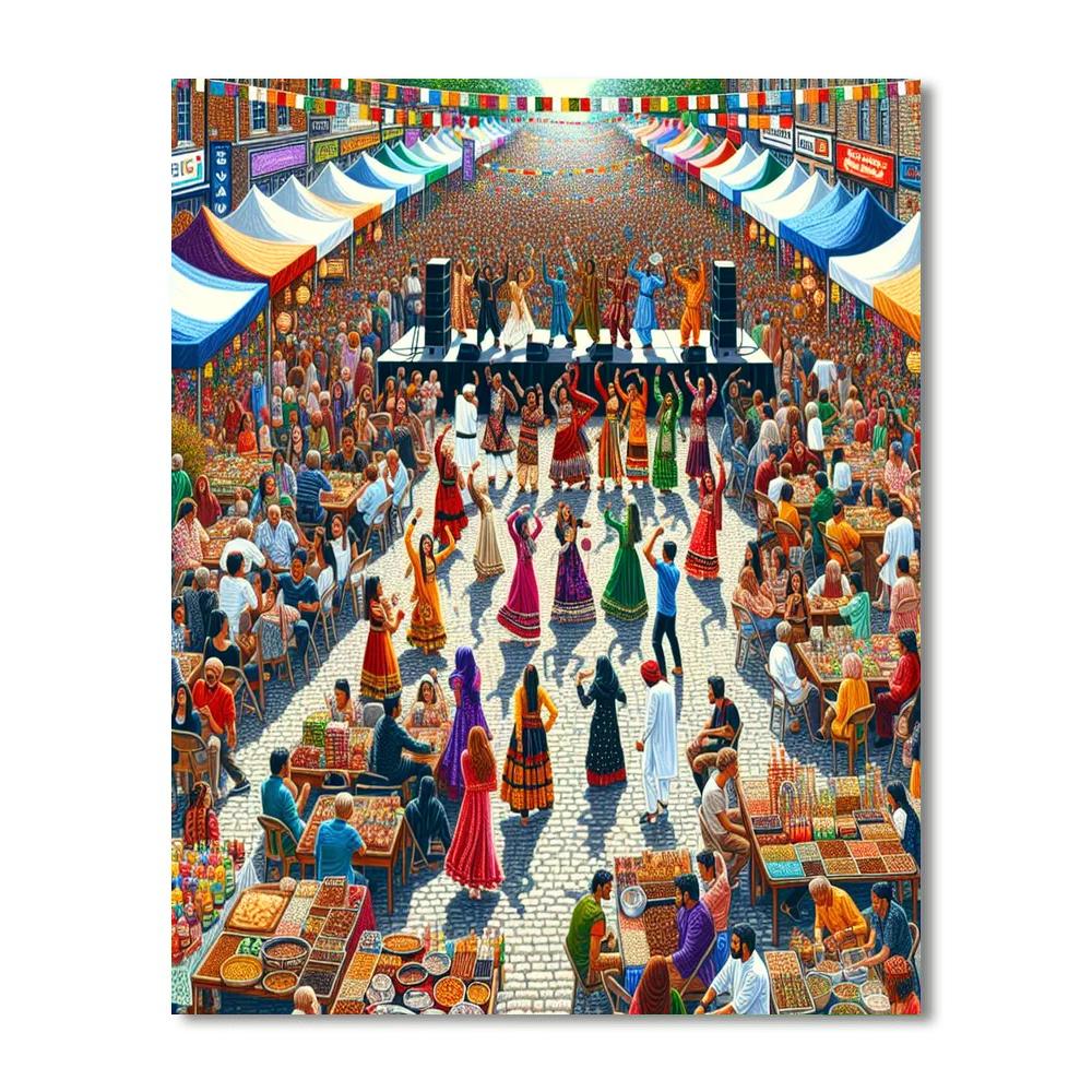 Cleveland Asian Festival - Usa Numbered Painting Kits