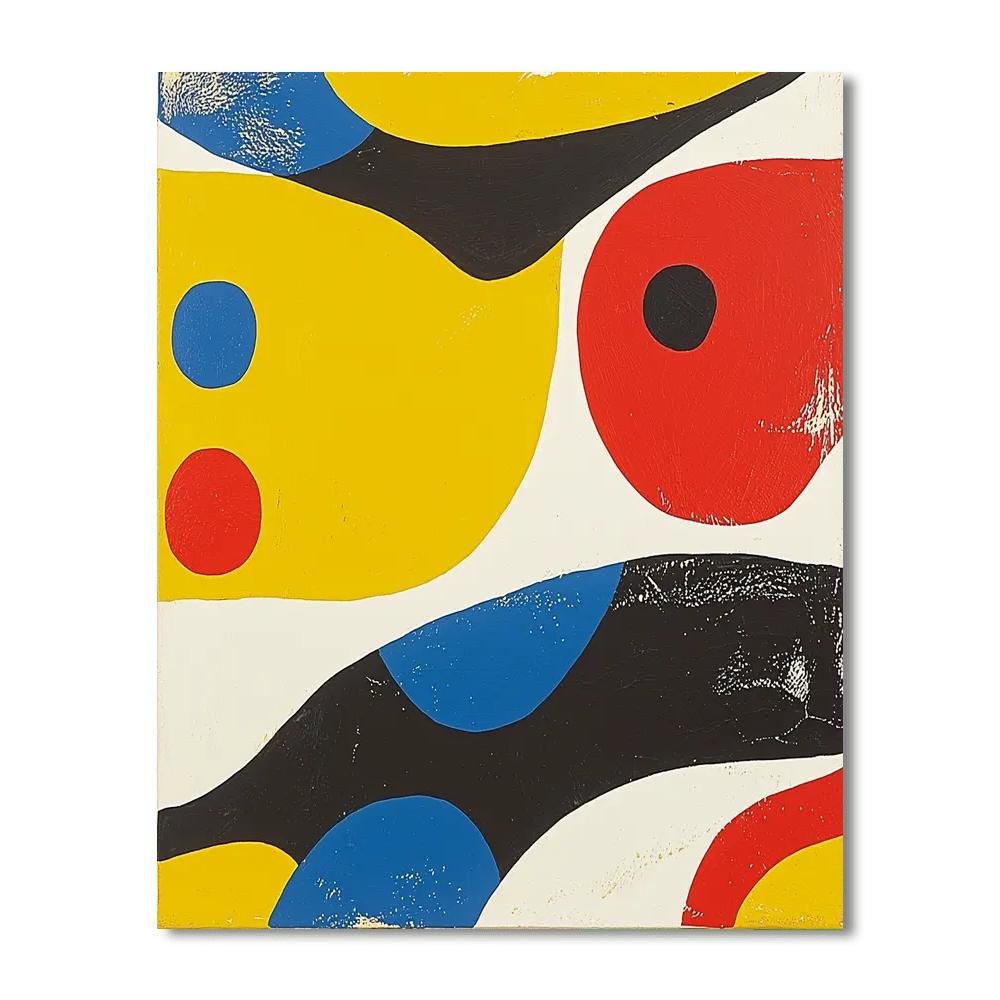 Joan Miró Inspired Imagination Unleashed  Painting Number Kit