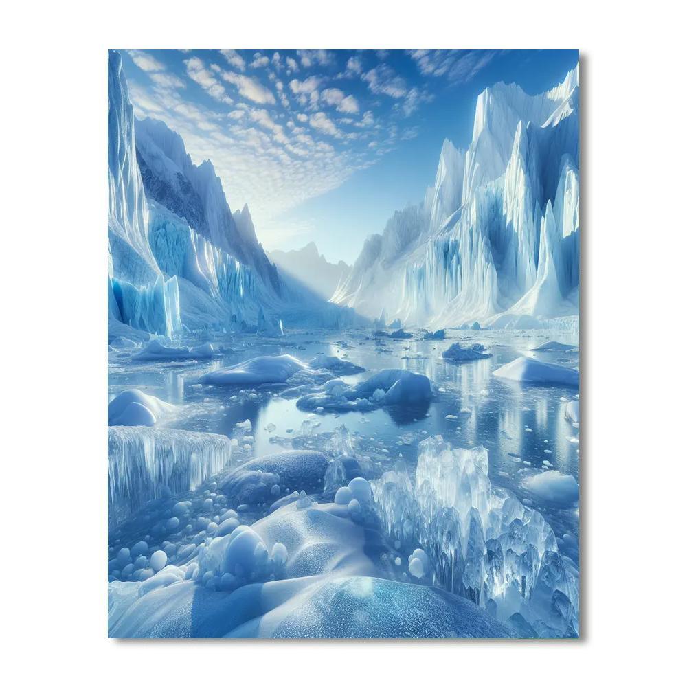 Majestic Glaciers Numbered Painting Kits
