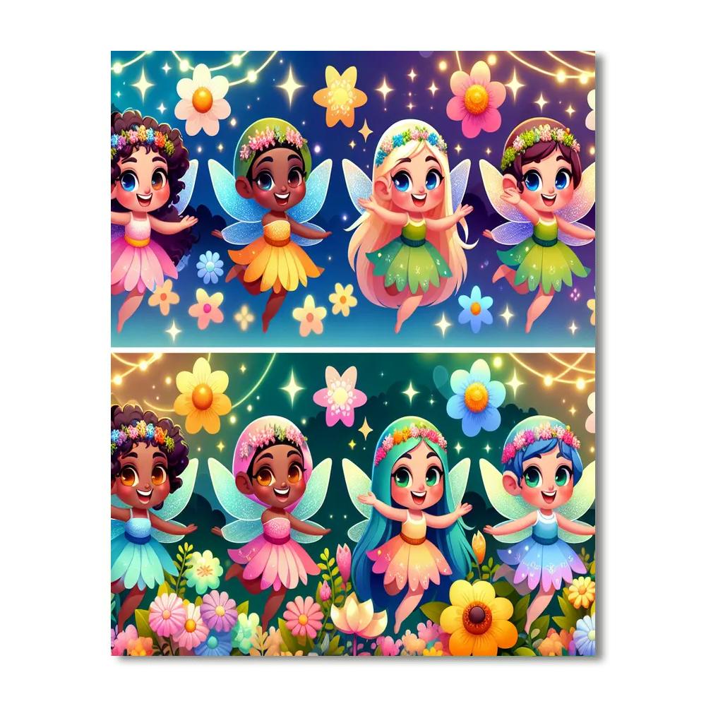 The Secret Fairy Garden DIY Paint By Numbers