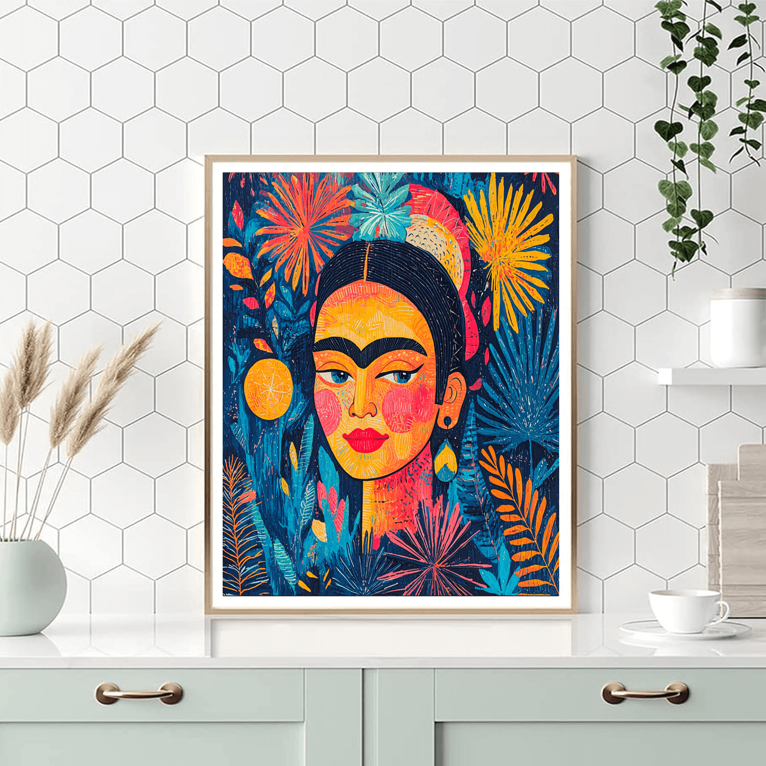 Frida Kahlo Inspired Chasing Dreams  Paint By Color