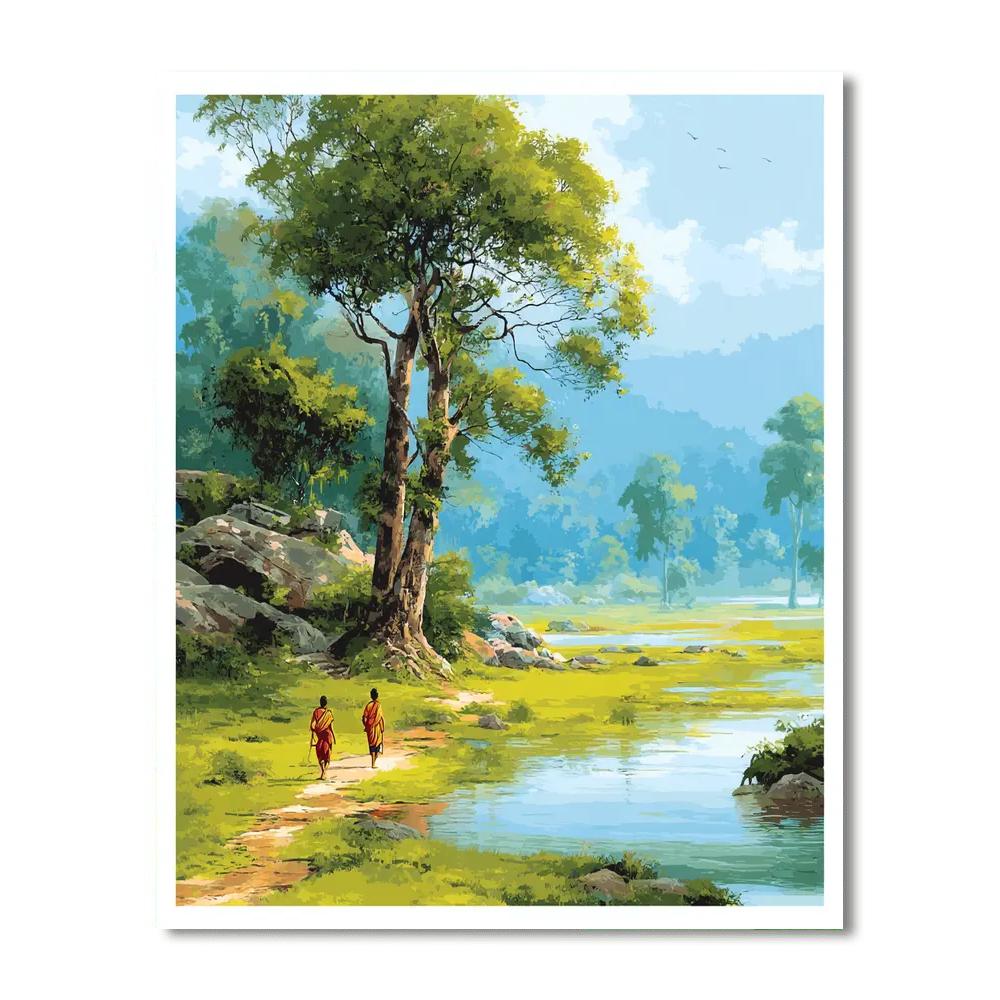 Holding Hands Through Life's Journey Numbered Painting Kits