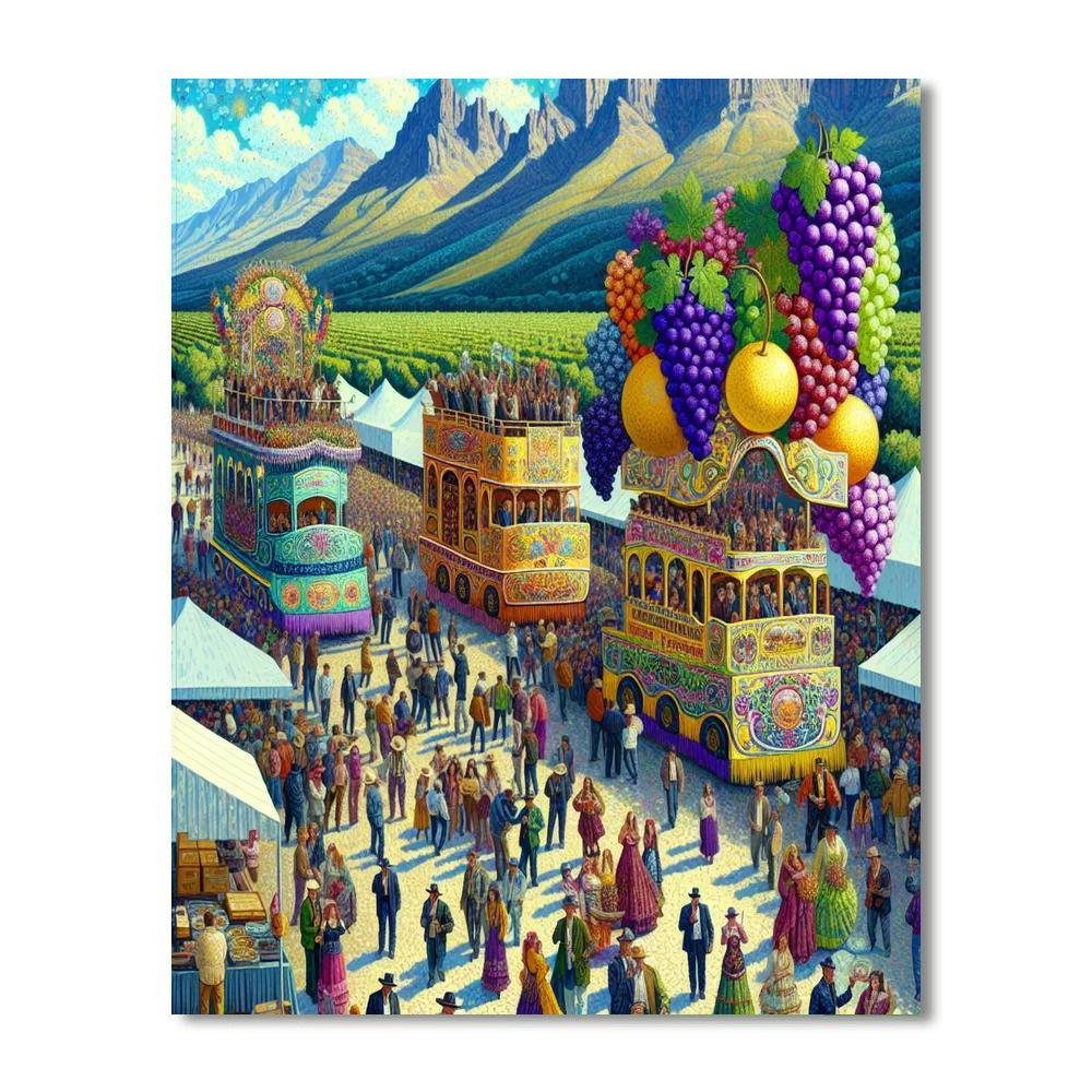 Fiesta De La Vendimia - Mendoza Number Painting