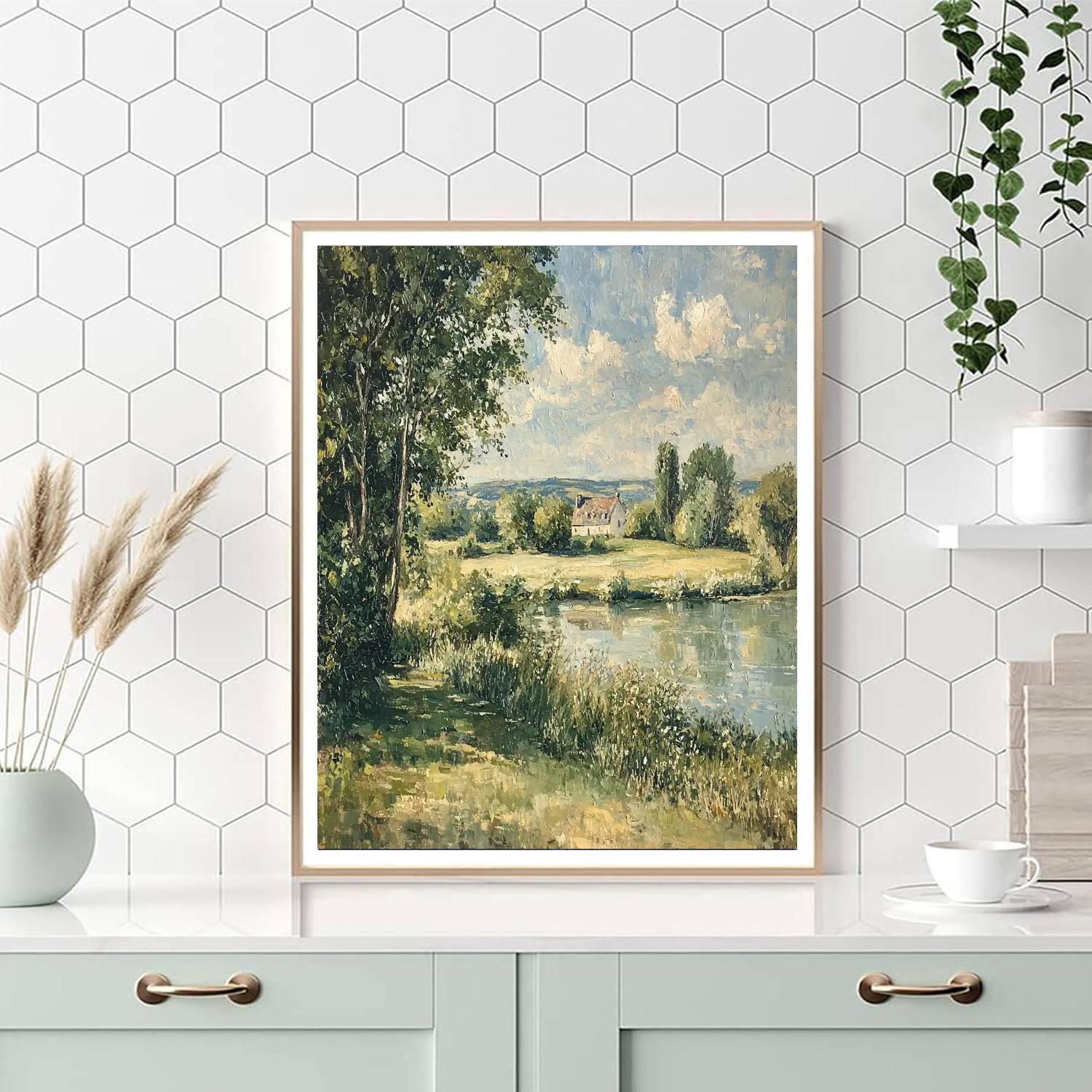 Paul Cézanne Inspired Tranquil Harmony  Painting By Numbers Kit