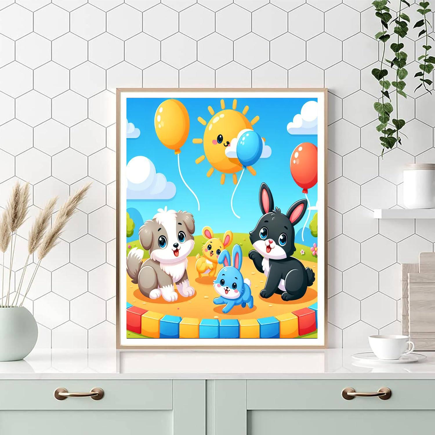 Cute Pet Parade Paint By Color