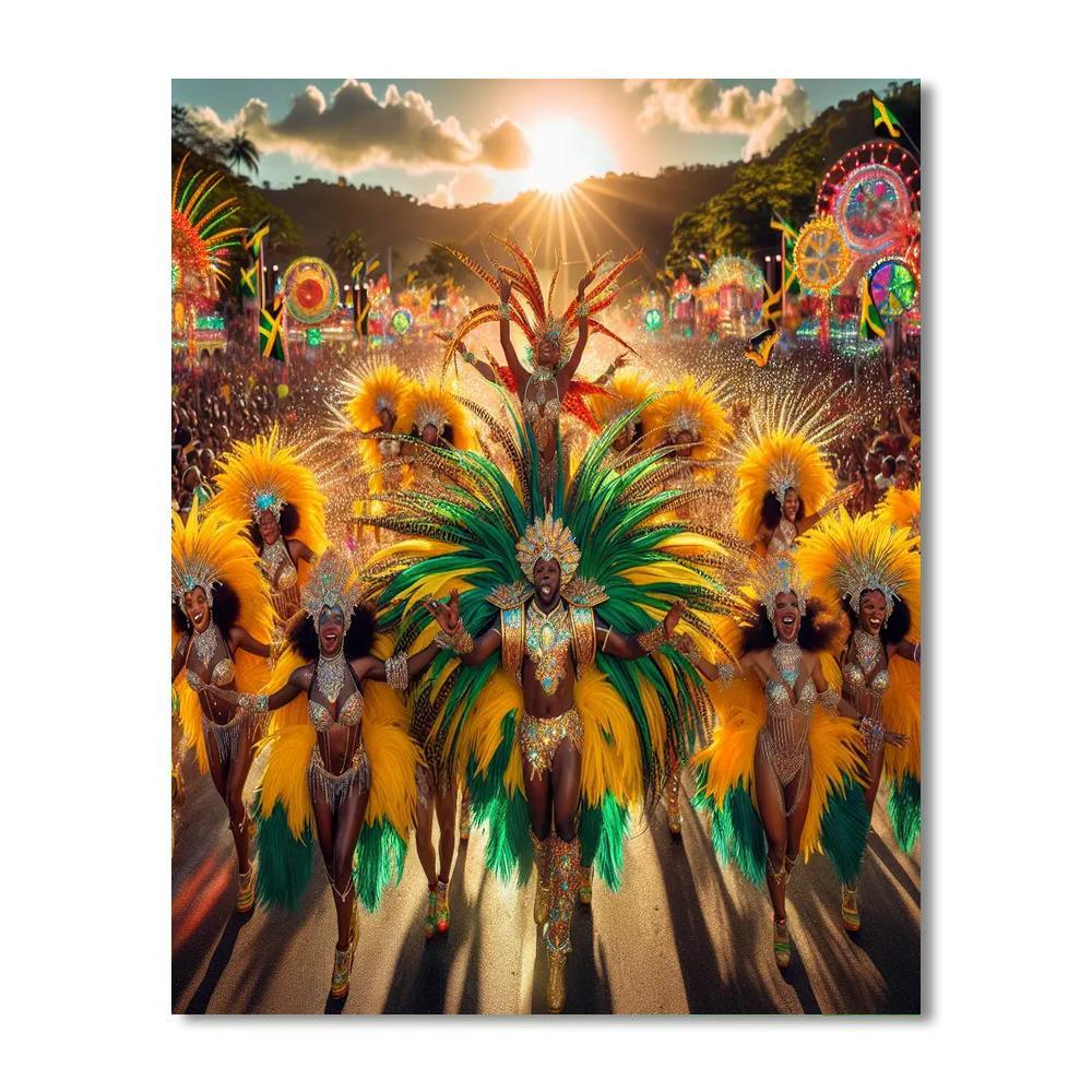 Jamaica Carnival - Jamaica DIY Paint By Numbers