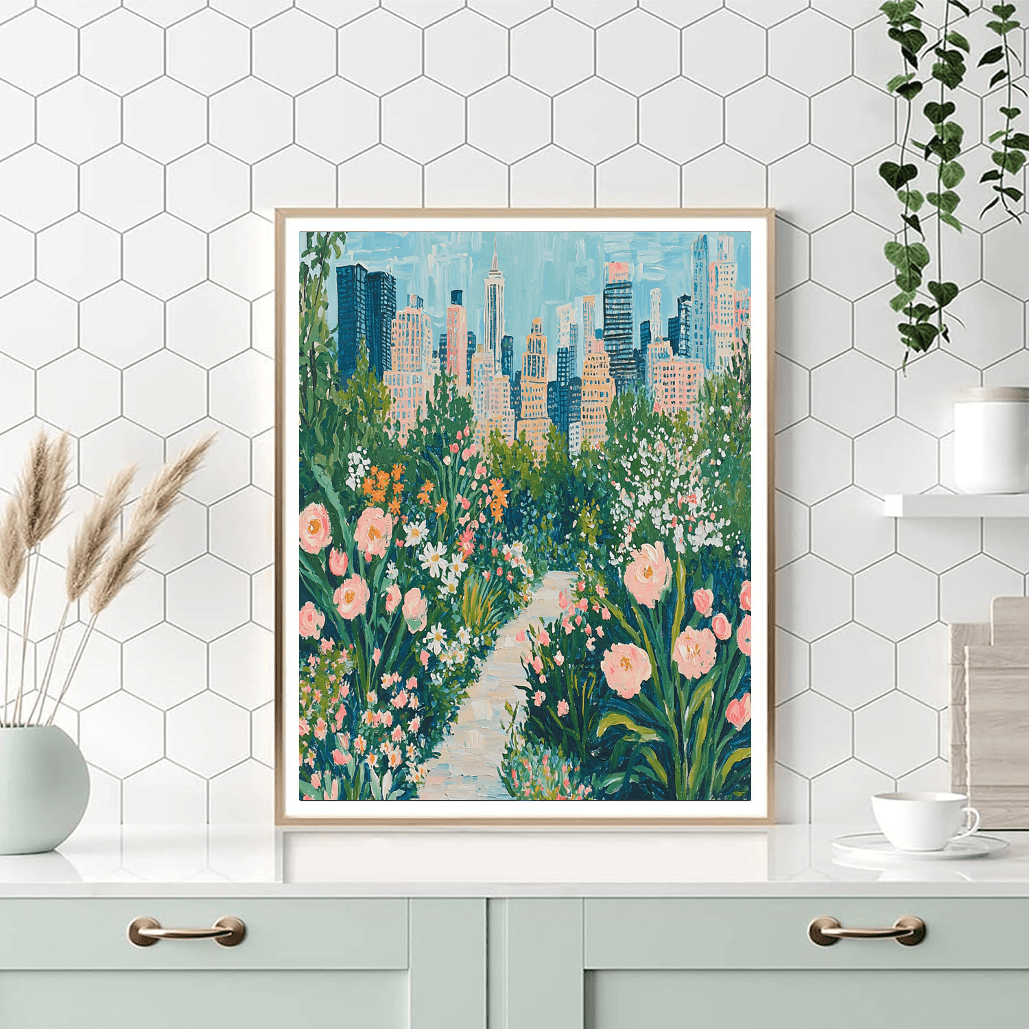 Claude Monet Inspired Monet's Urban Bloom  Paint By Numbers Kits