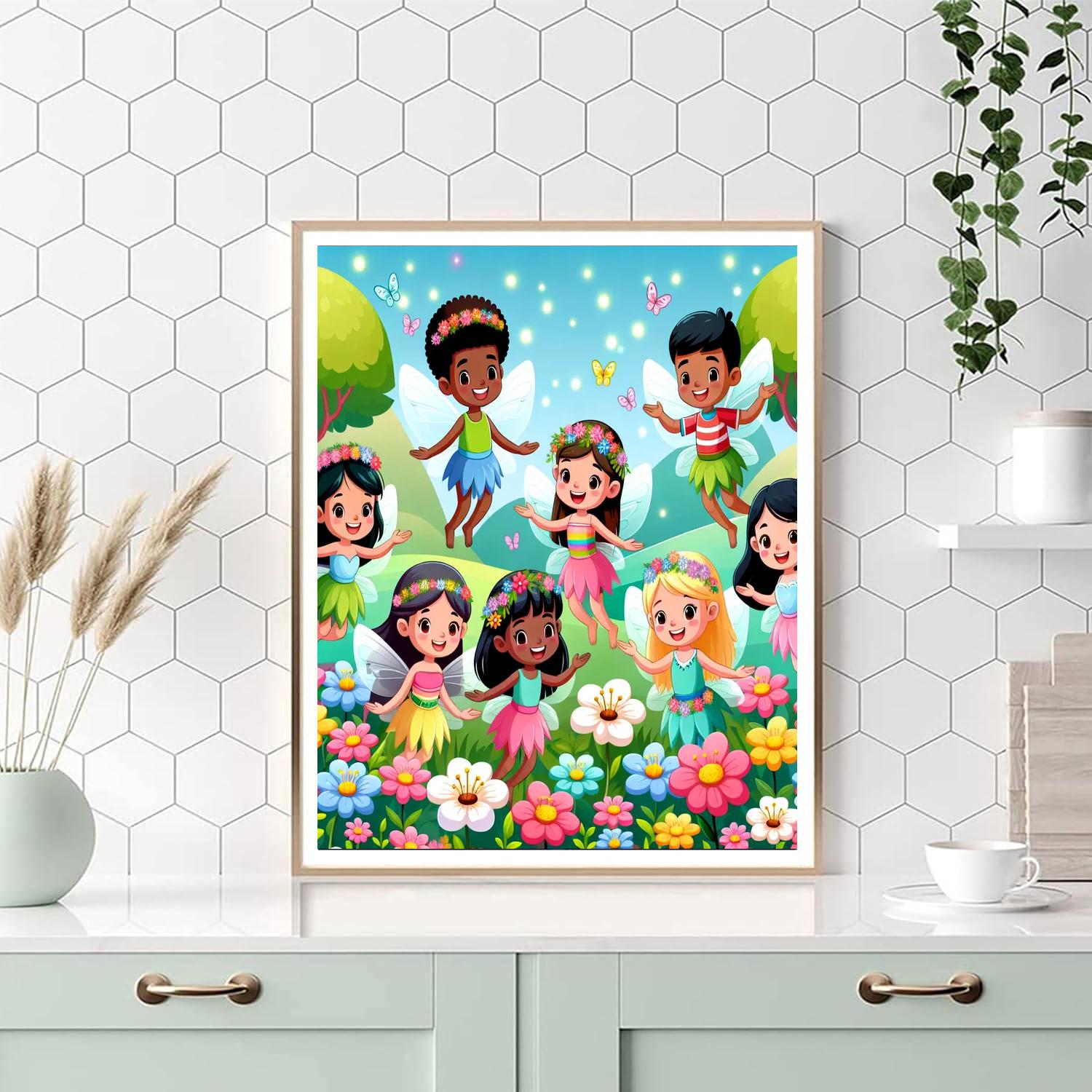 The Enchanted Fairy Garden DIY Paint By Numbers