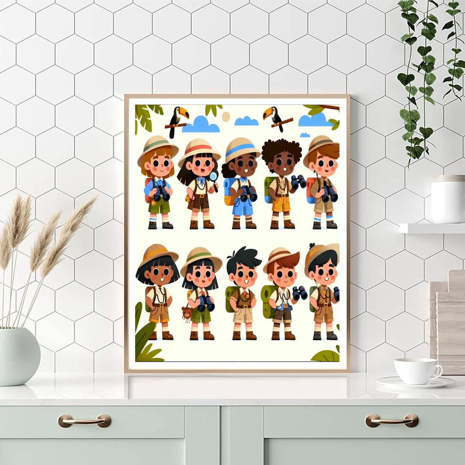 Jungle Expedition Fun Paint By Numbers Kits