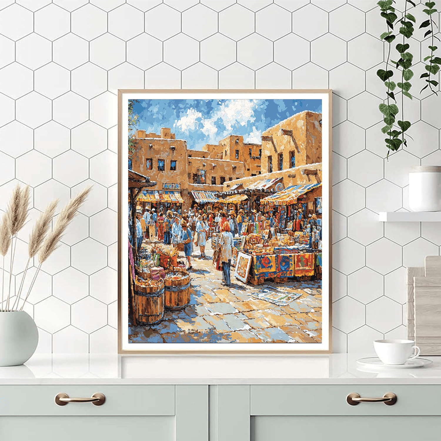 Santa Fe Plaza Numbered Painting Kits