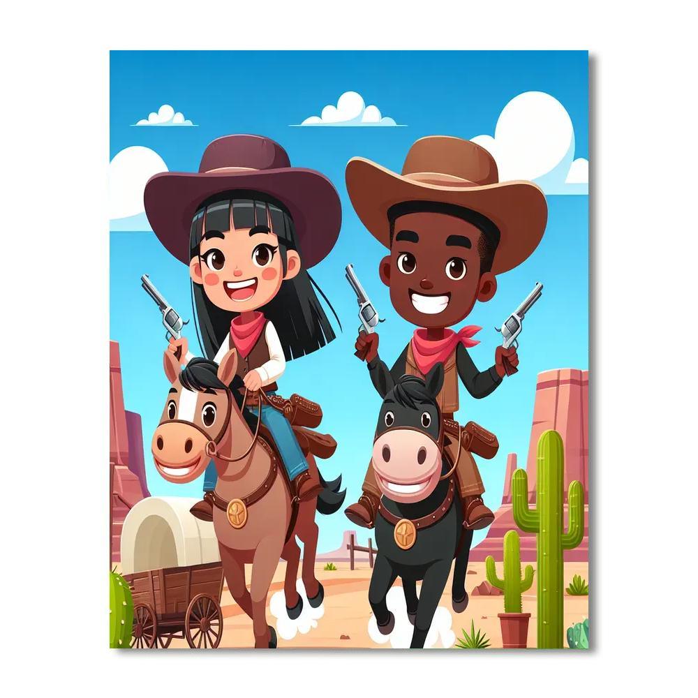 Adventures Of The Wild West Paint By Numbers