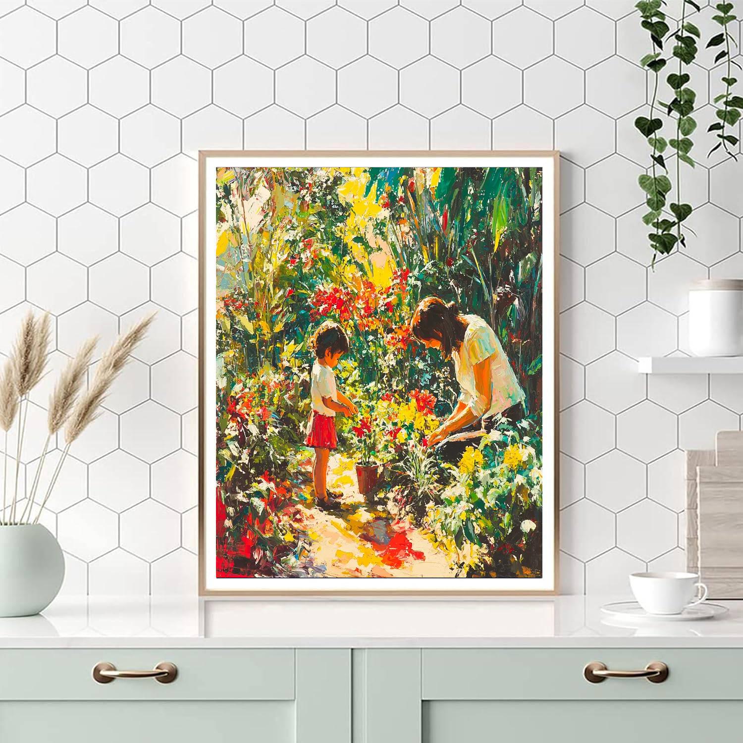 Garden’s Glow Number Painting