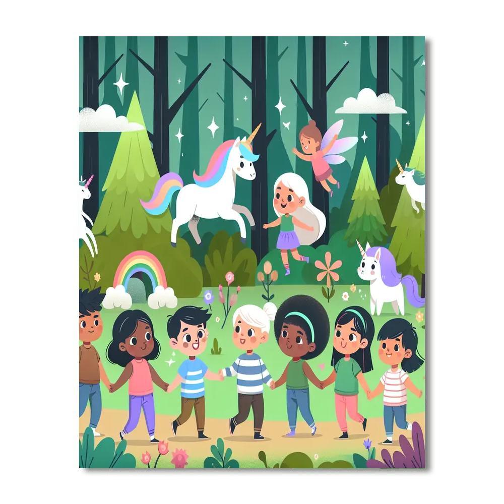 Fantasy Forest Expedition Painting Number Kit