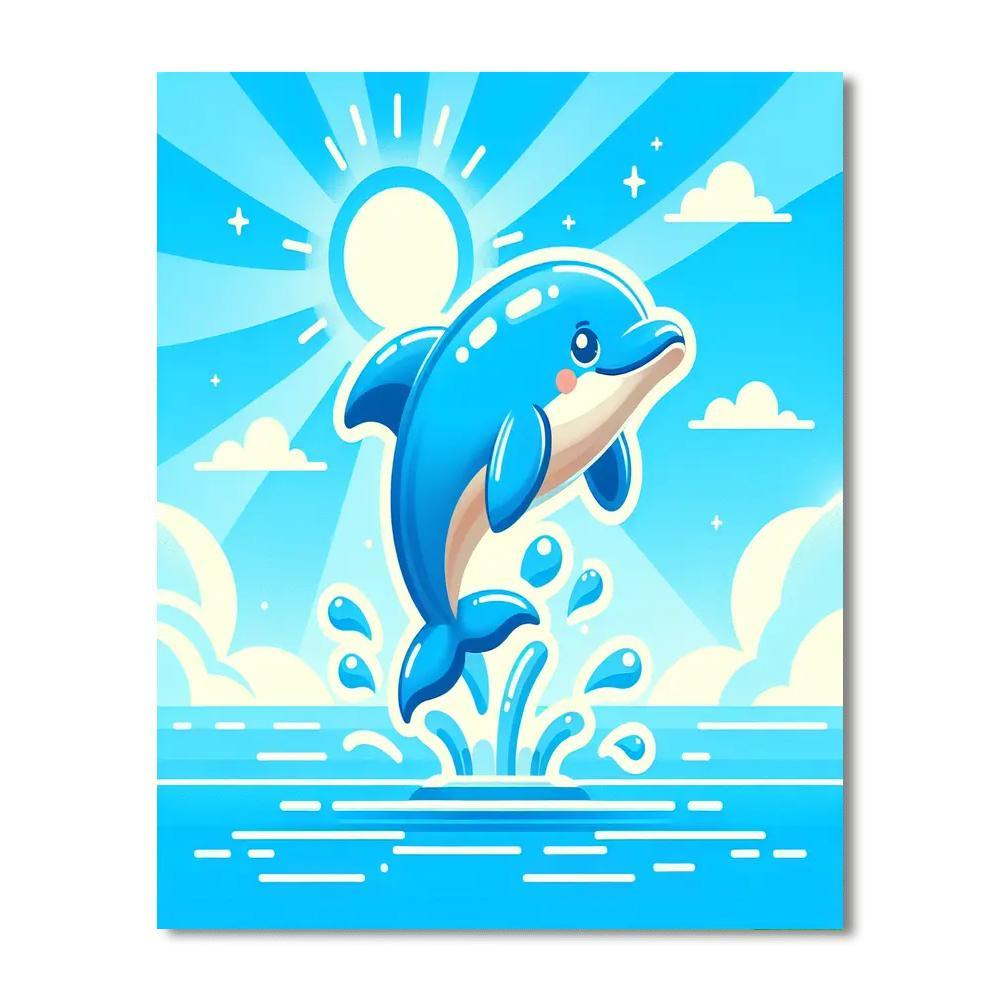 Dolphin's Ocean Journey Paint By Numbers