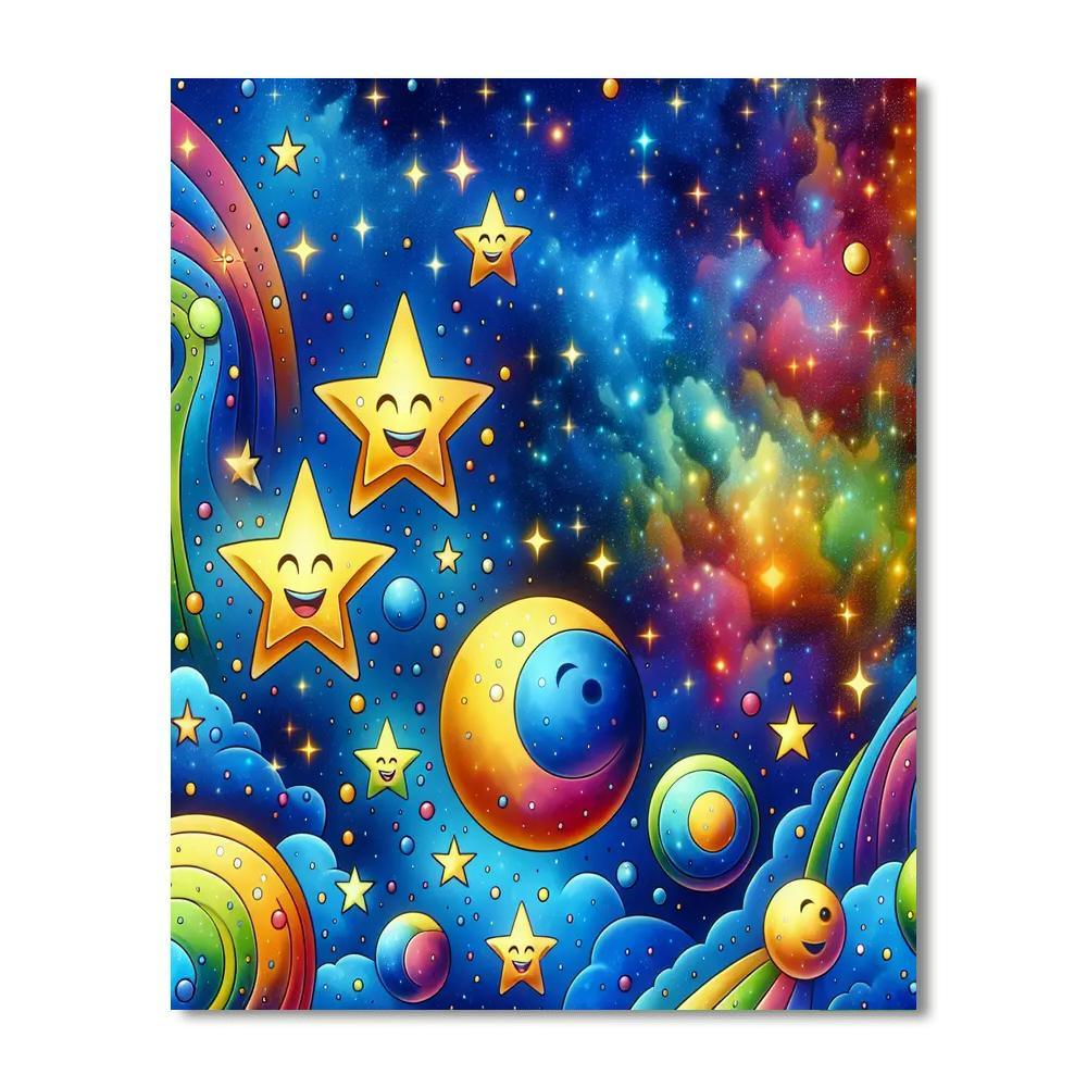 Celestial Dreams For Kids Numbered Painting Kits