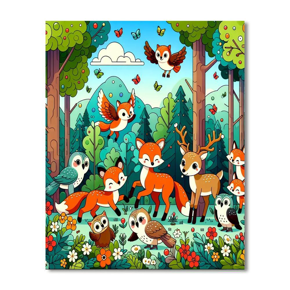 Whimsical Woodland Wonder Paint By Color