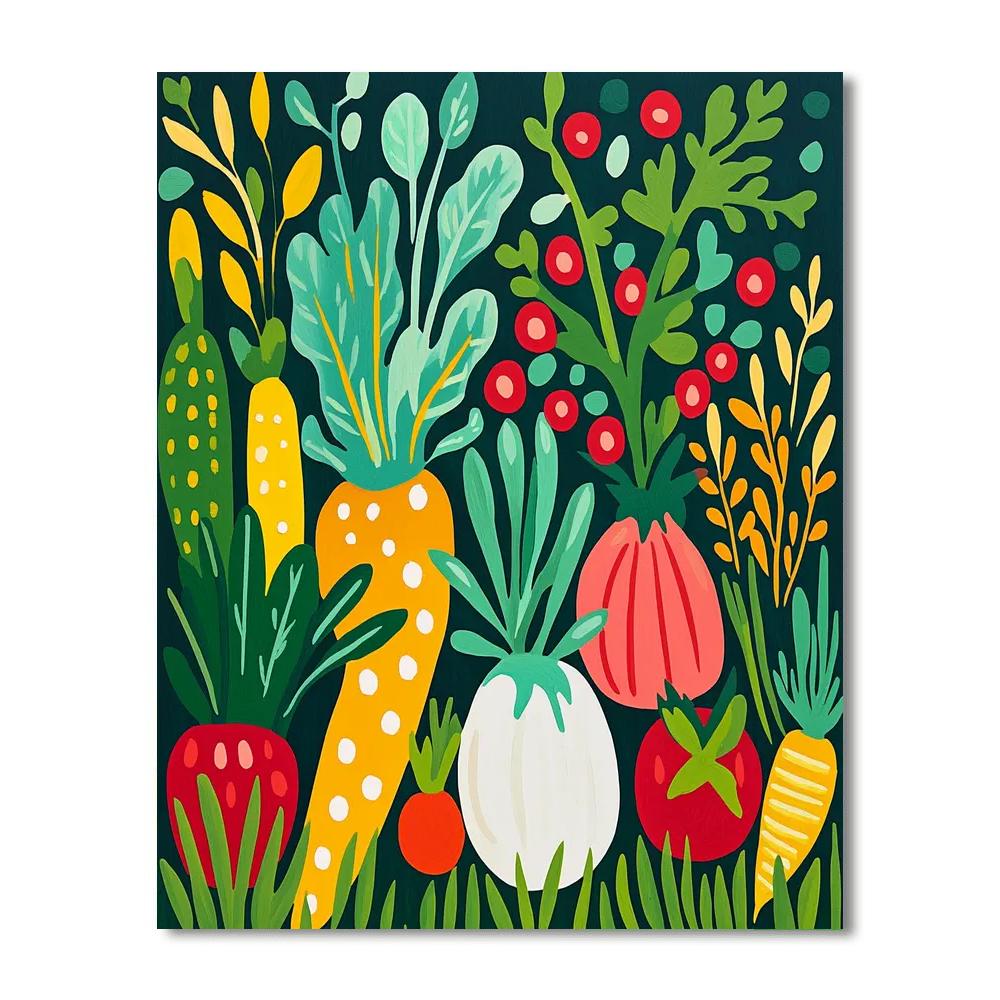 Henri Matisse Inspired Cheerful Garden Veggies  Paint By Numbers Kits