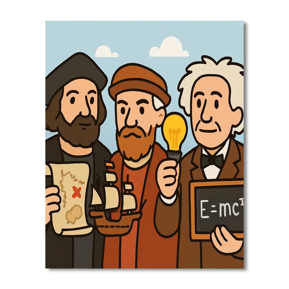 Historical Figures Heroes DIY Paint By Numbers