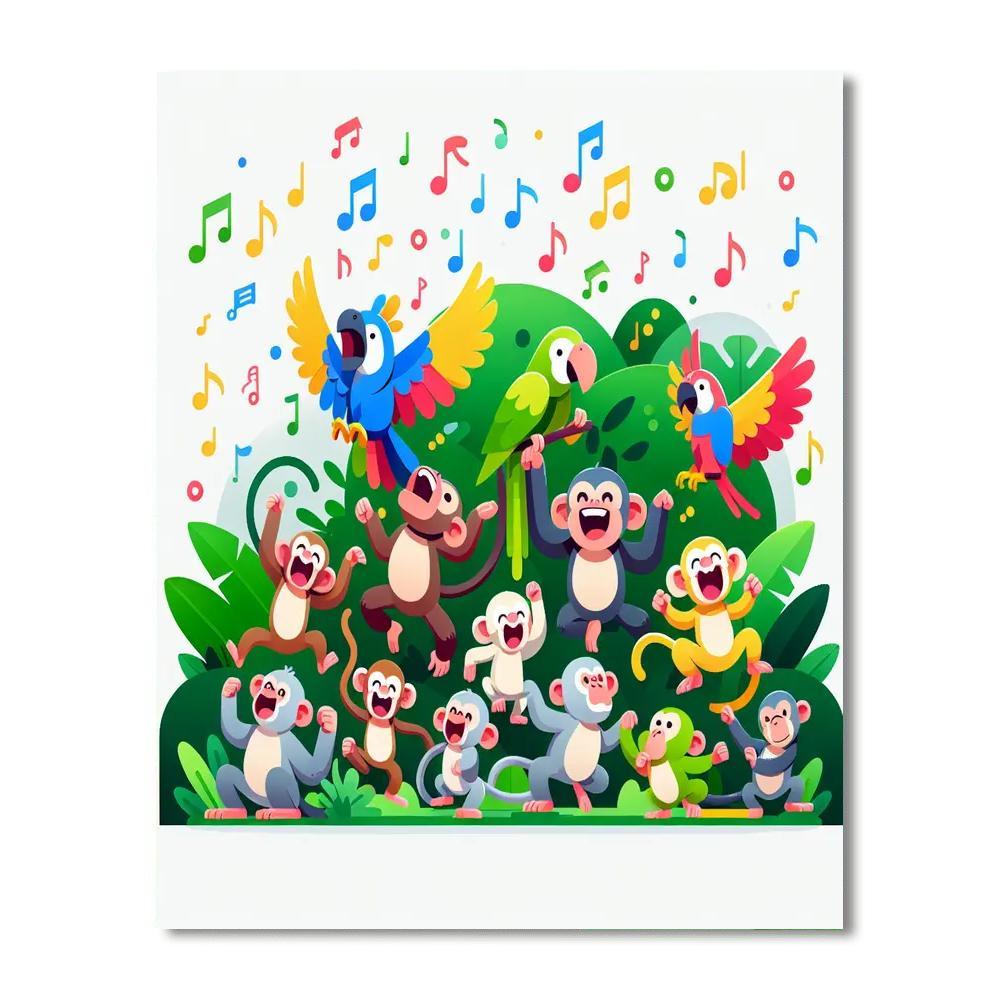 Joyous Jungle Beats Paint By Color