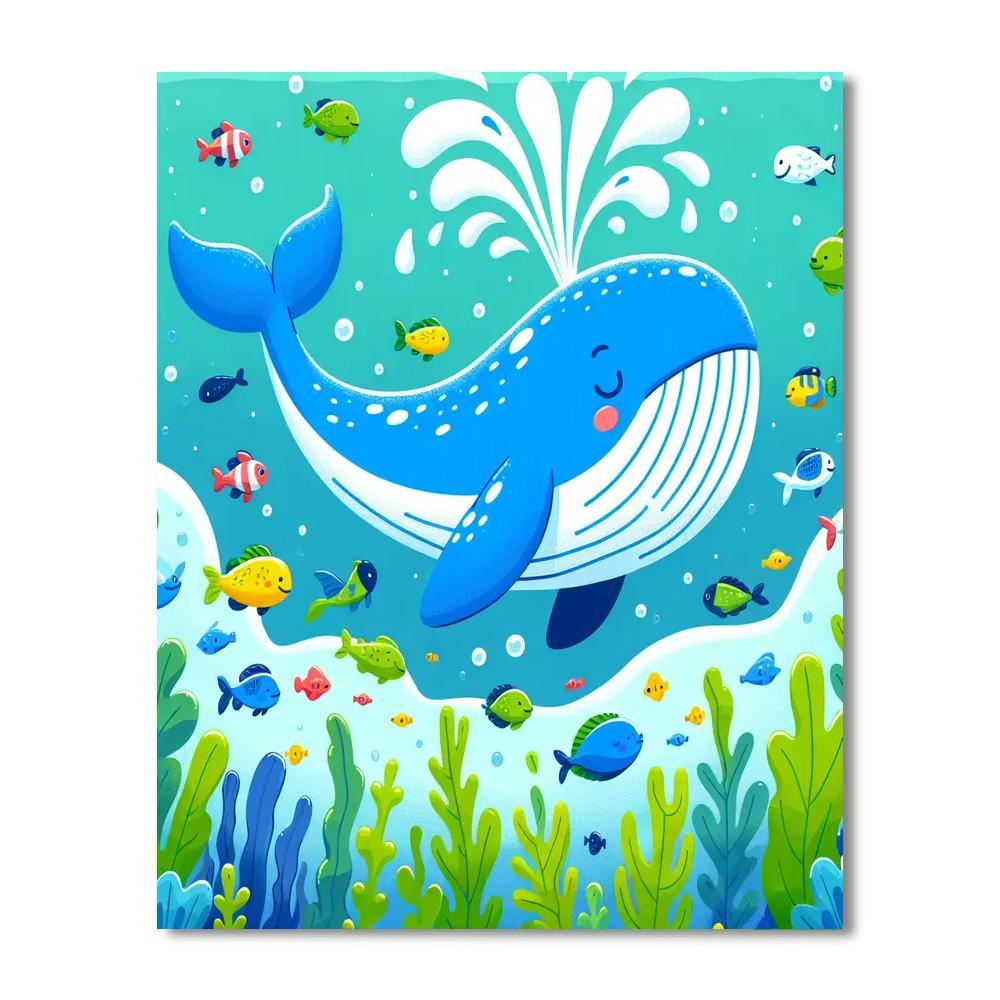 Witty Whale Paint By Numbers Kits