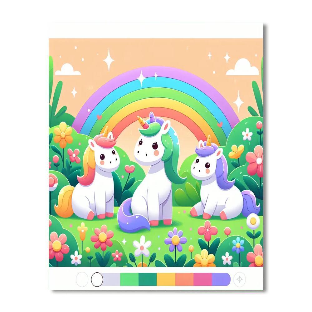 Mystic Unicorn Sanctuary Paint By Numbers Kits