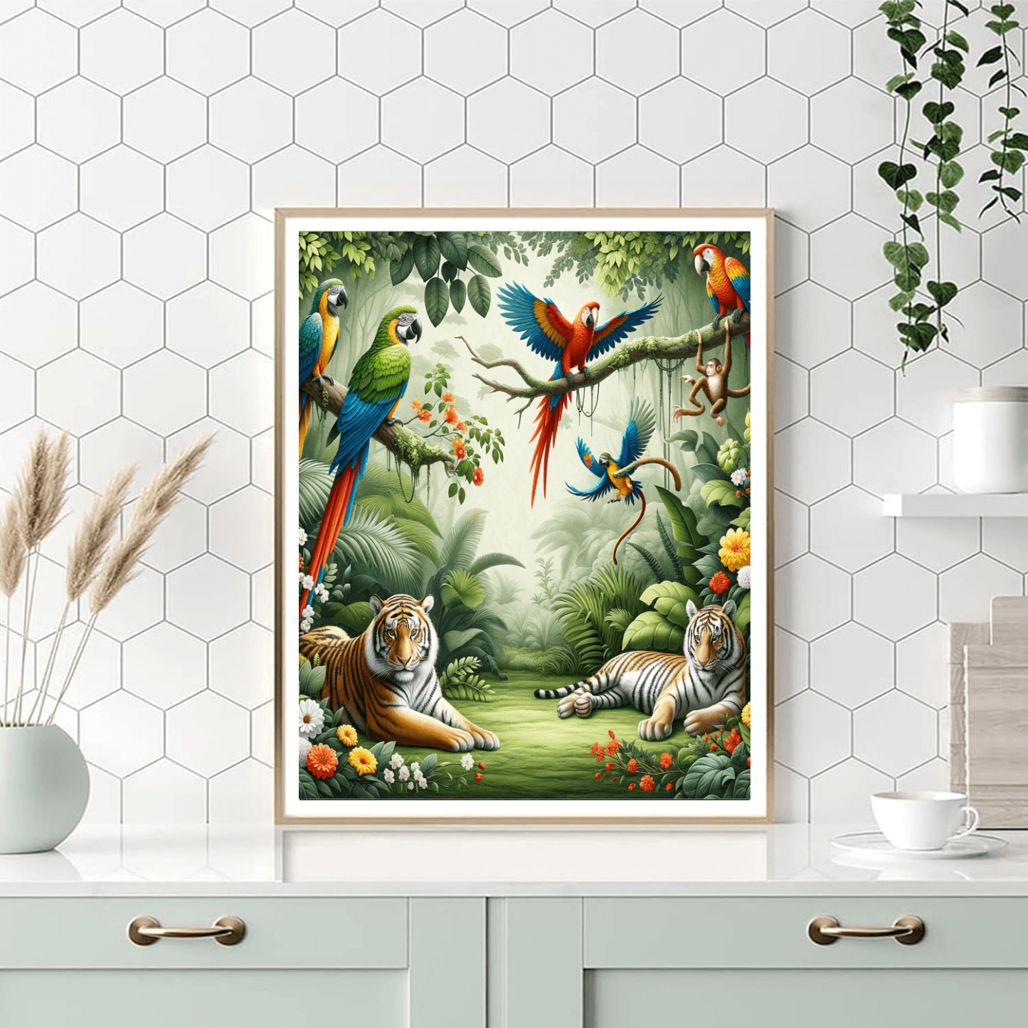 Dynamic Jungle Expedition Paint By Numbers