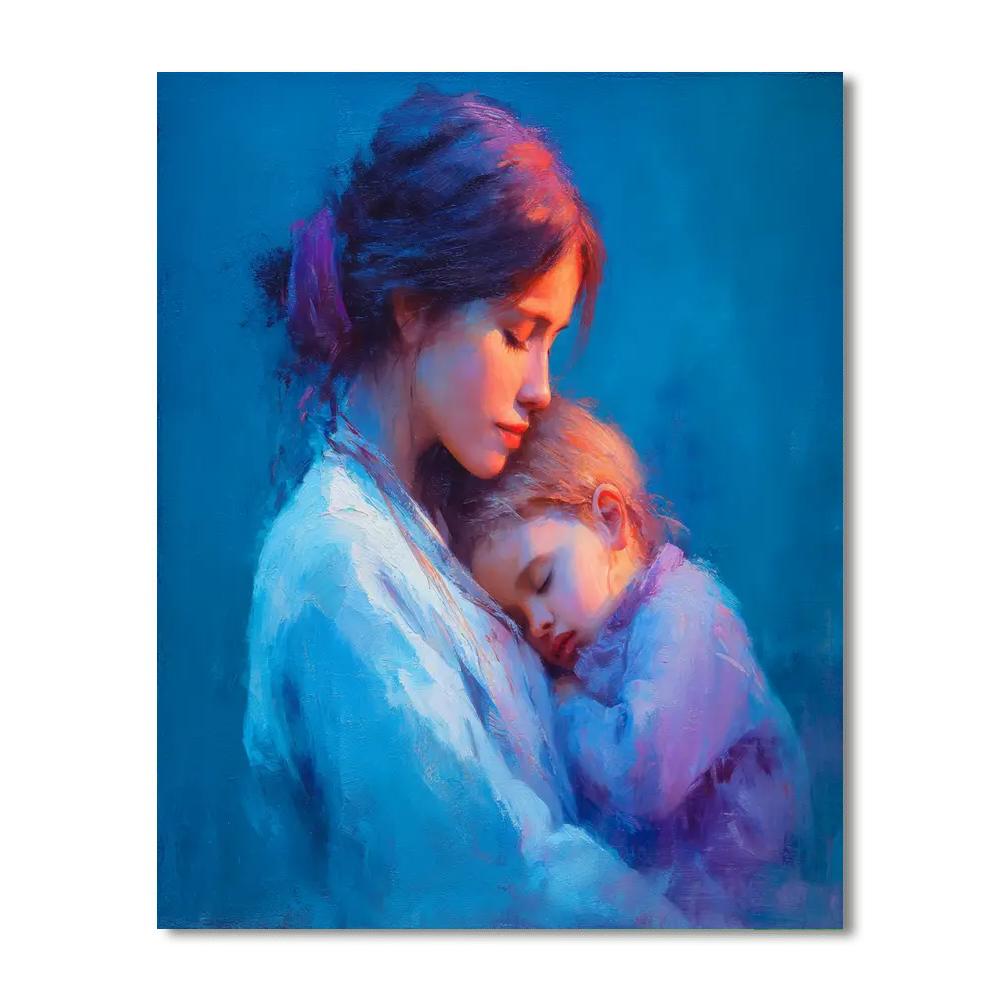 Cuddled In Love Number Painting