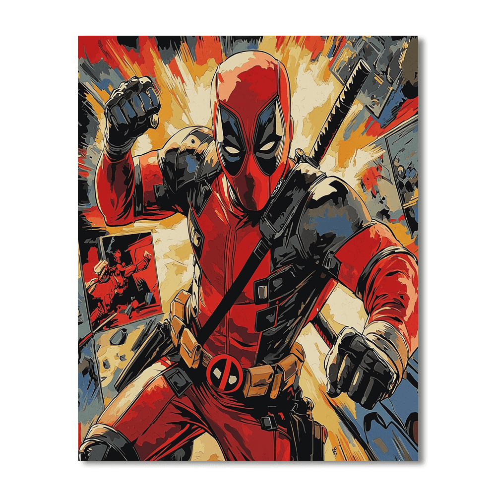 Ryan Reynolds: The Hilarious Heroism Of Deadpool Paint By Numbers