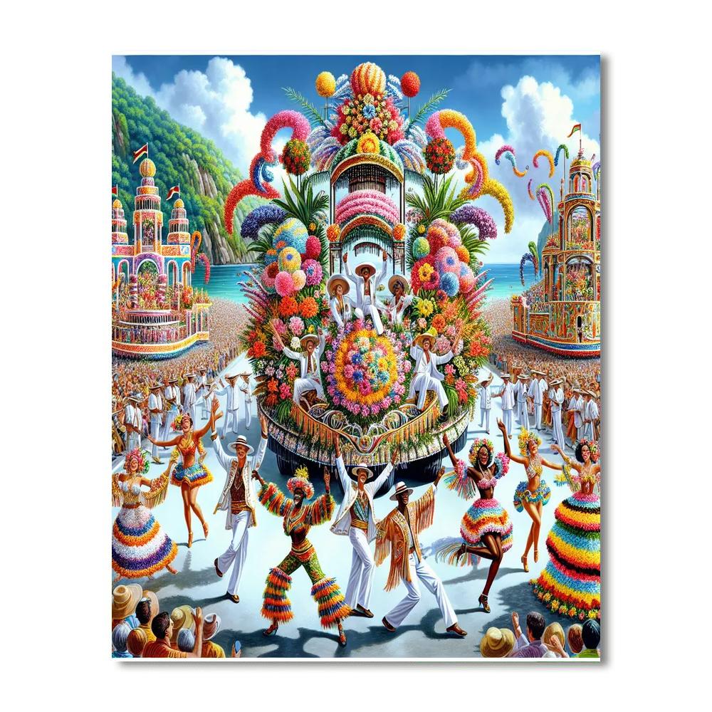 Fiesta De La Flor - Portugal Paint By Numbers Kits