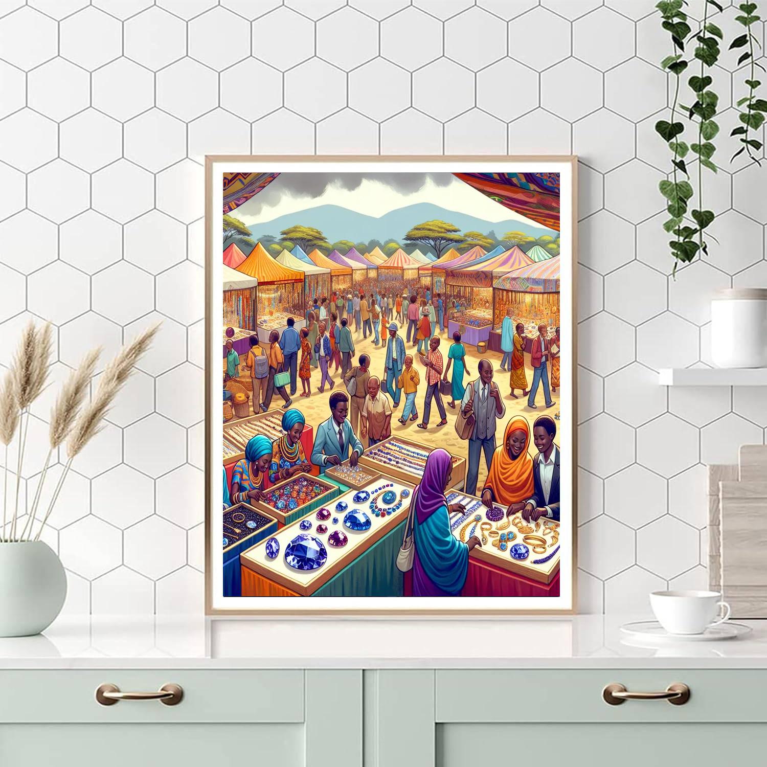 Tanzanite Festival - Arusha, Tanzania Number Painting