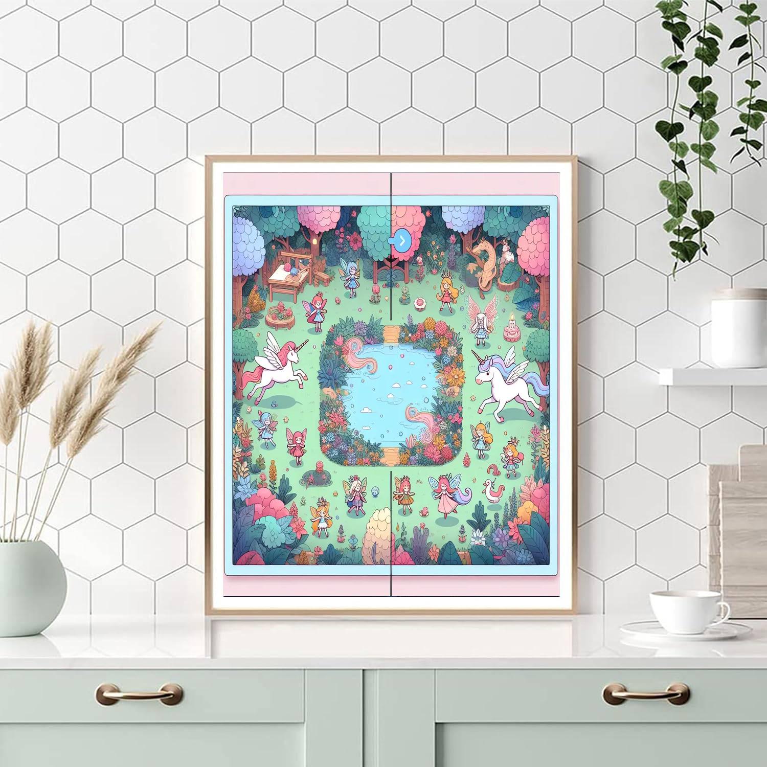 Magic Garden Creatures Painting Number Kit