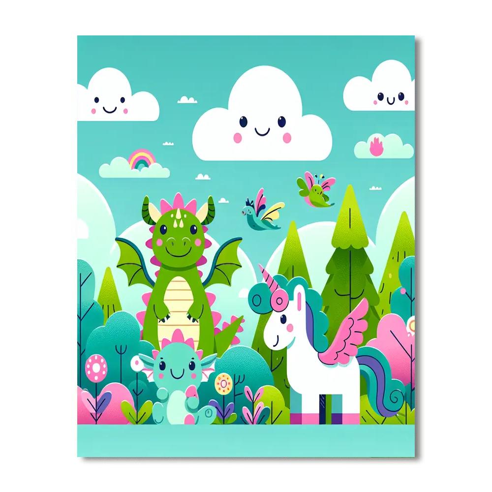 Mystic Creatures Numbered Painting Kits