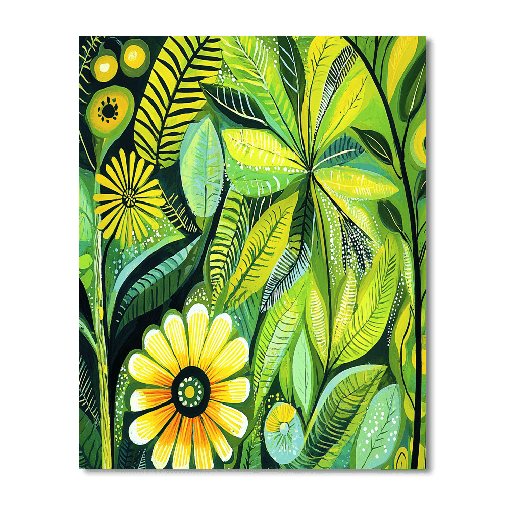 Vintage Botanical Print Style Inspired Retro Botanical Wonder  Paint By Number