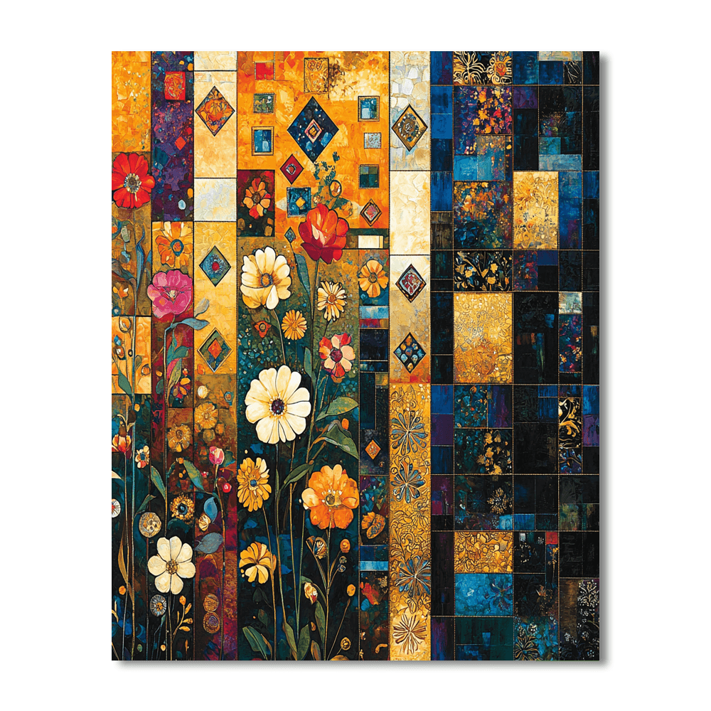 Gustav Klimt Inspired Kaleidoscope Of Patterns  Paint By Numbers Art