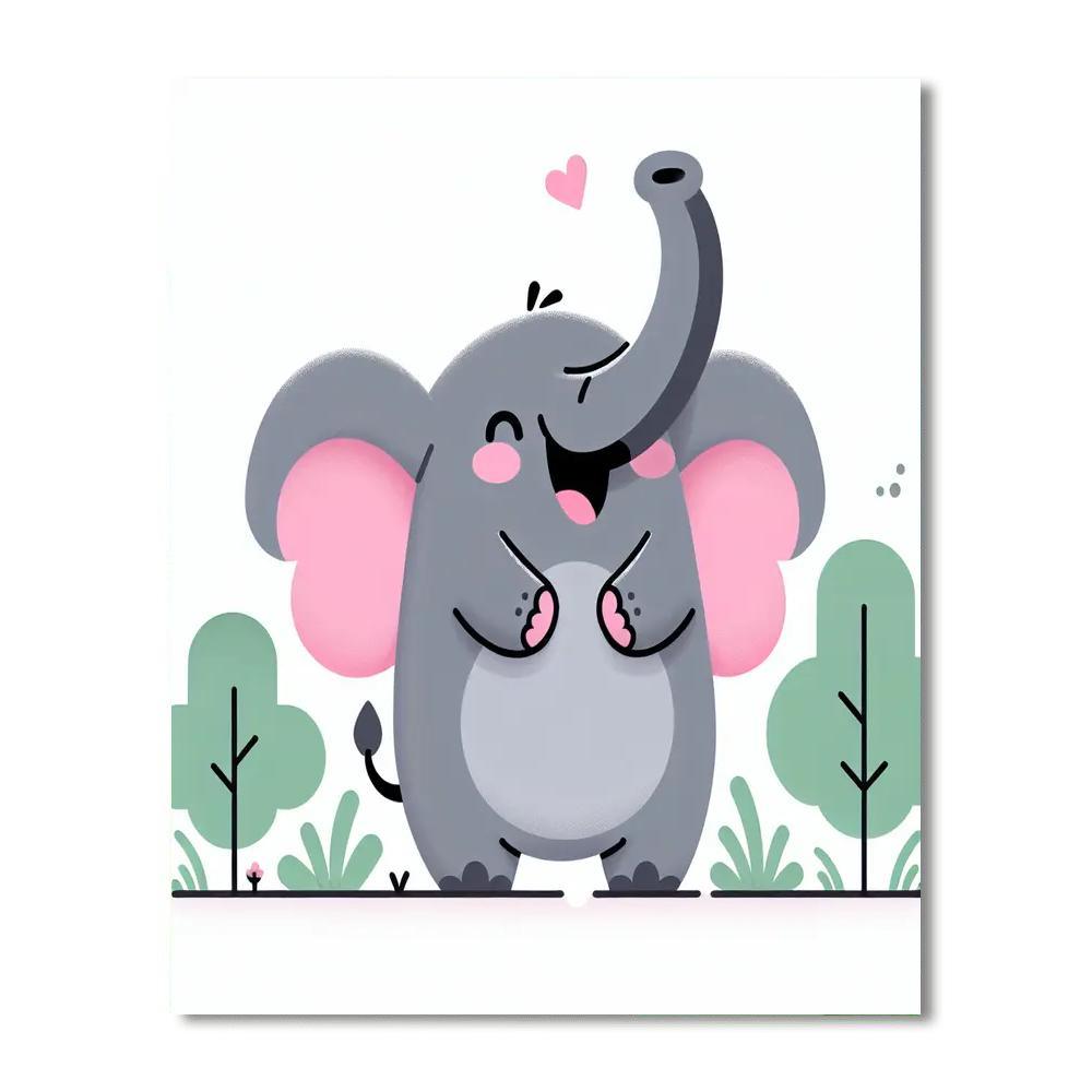 Exploring Expressive Elephants Numbered Painting Kits