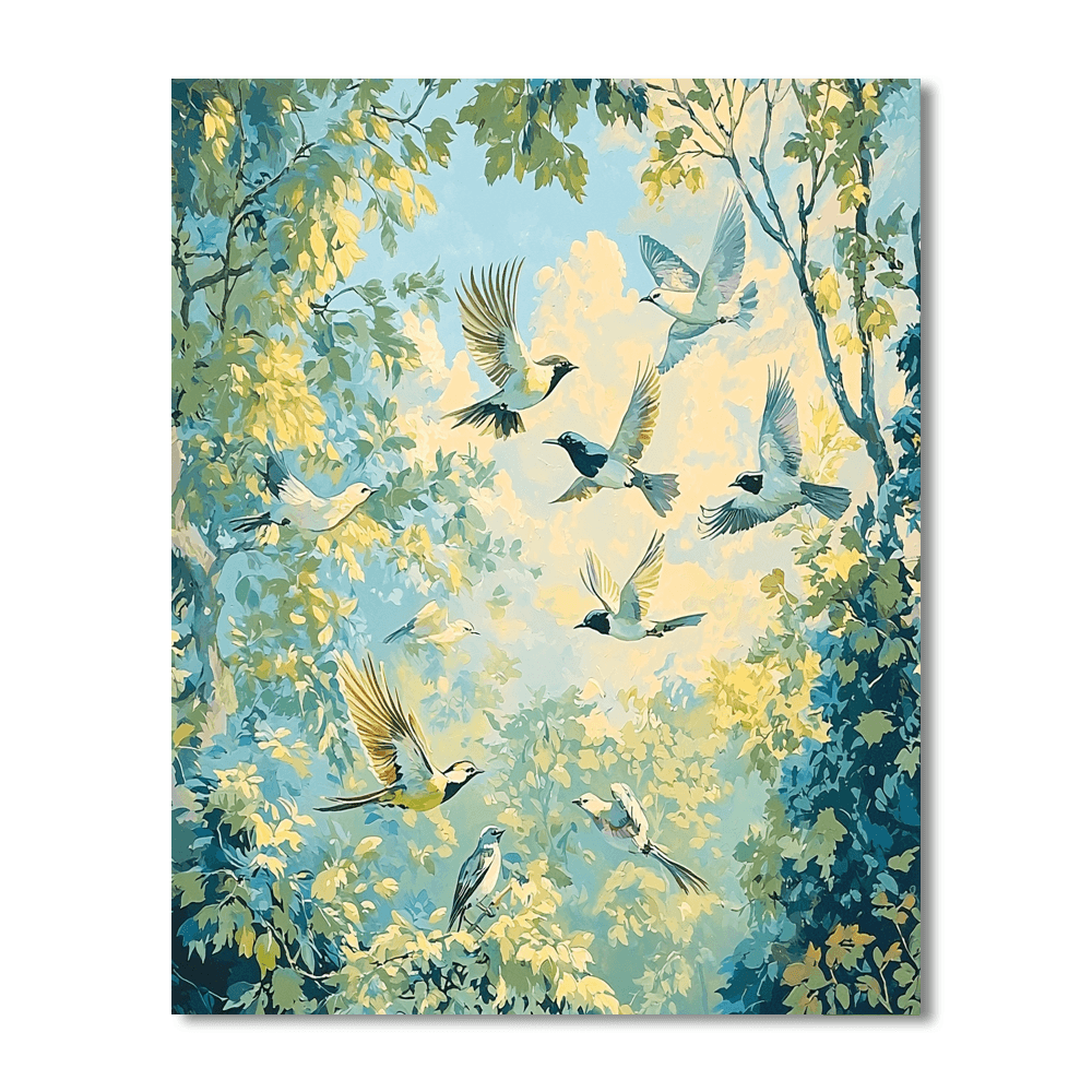 Audubon Inspired Rhythms Of Nature  Paint By Number