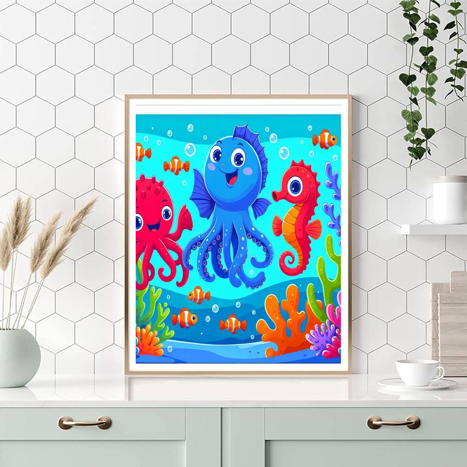 Exploring The Ocean Depths Paint By Numbers Art