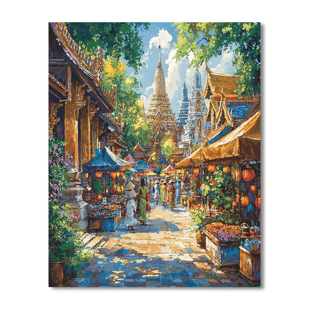 Chiang Mai's Old City Painting Number Kit