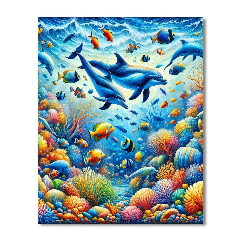 Magical Ocean Dreams Number Painting