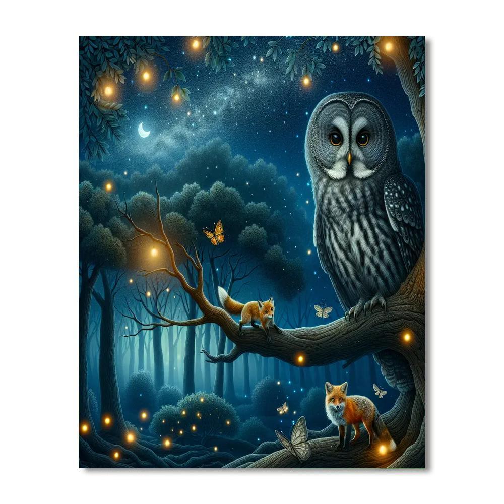 Mystical Creatures Of The Night Paint By Number