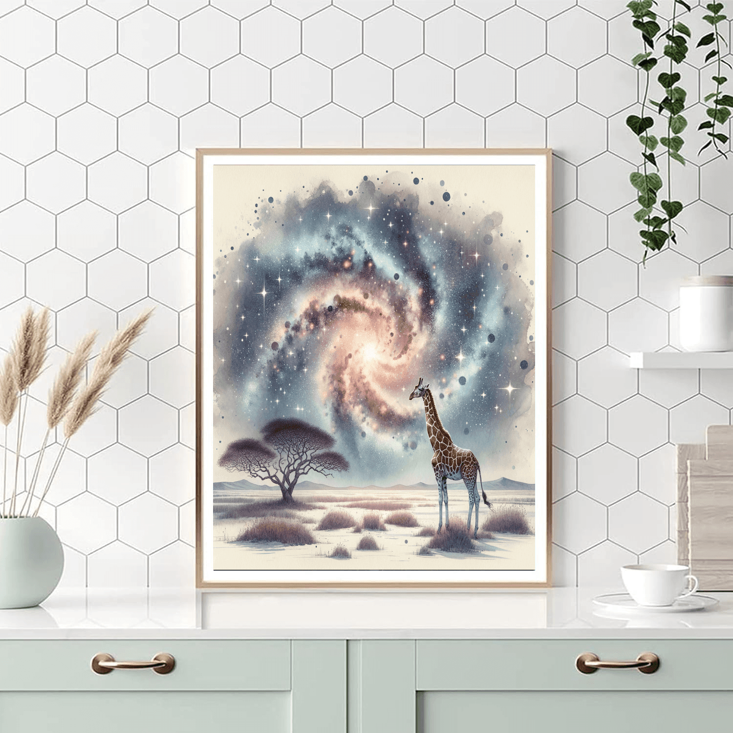 Galaxy Giraffe Paint By Numbers