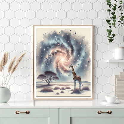 Galaxy Giraffe Paint By Numbers