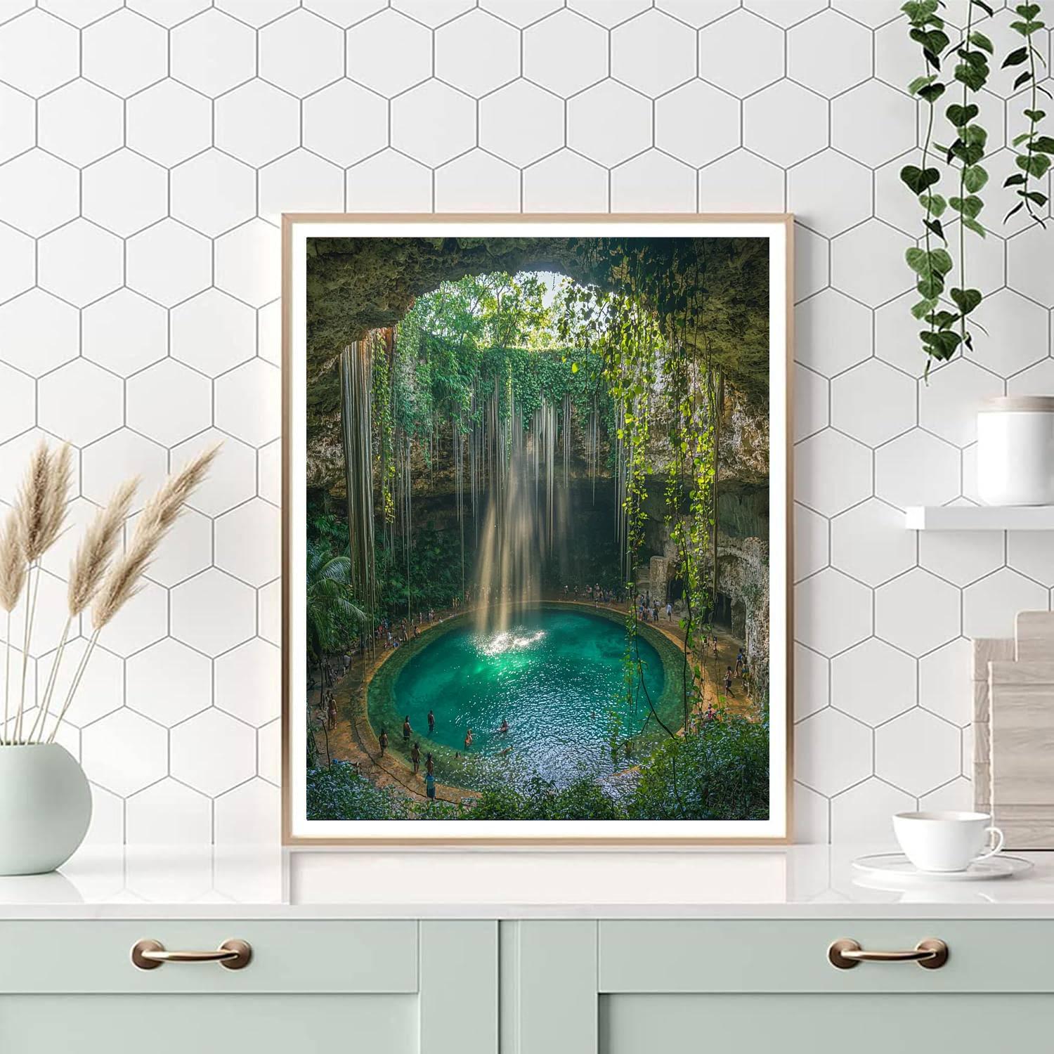 Cenote Ik Kil - Yucatán Number Painting