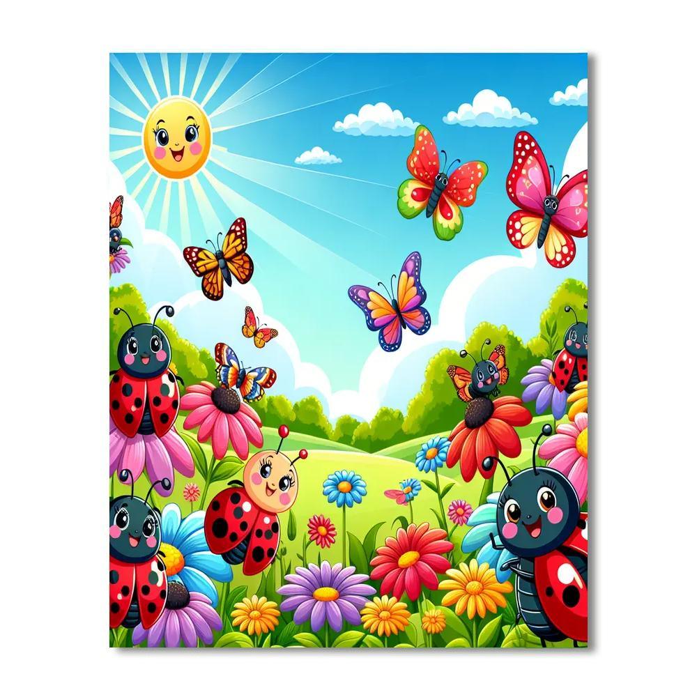 Doodle In The Garden Paint By Numbers Kits