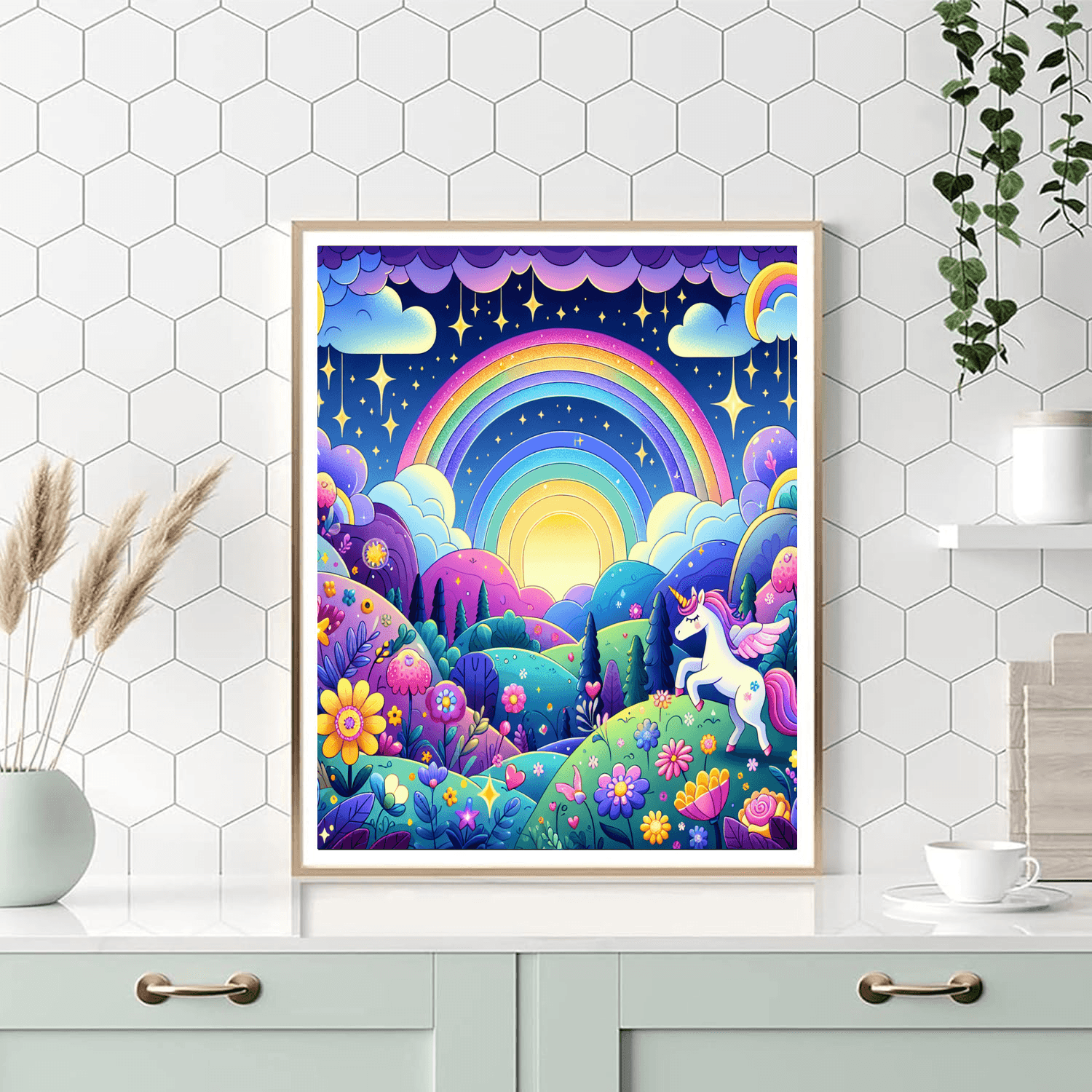 Unicorn Fantasy Realm Paint By Color