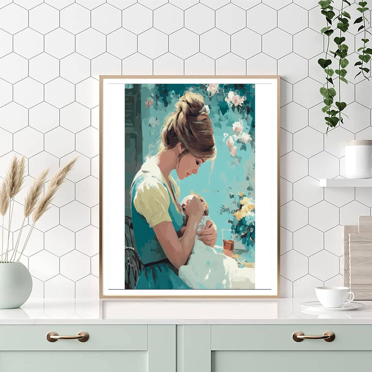 Precious Baby Cuddles Numbered Painting Kits